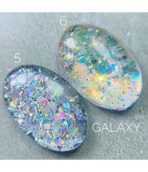 Гель Saga Galaxy glitter №05